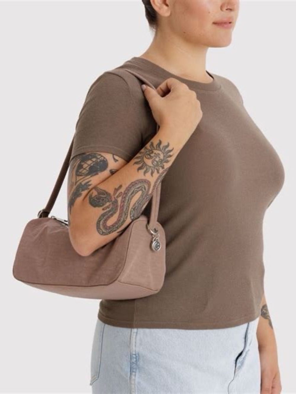 BAGGU Toasted Almond Baguette EUC